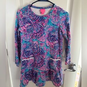 Lilly Pulitzer Pink and Blue Floral Dress